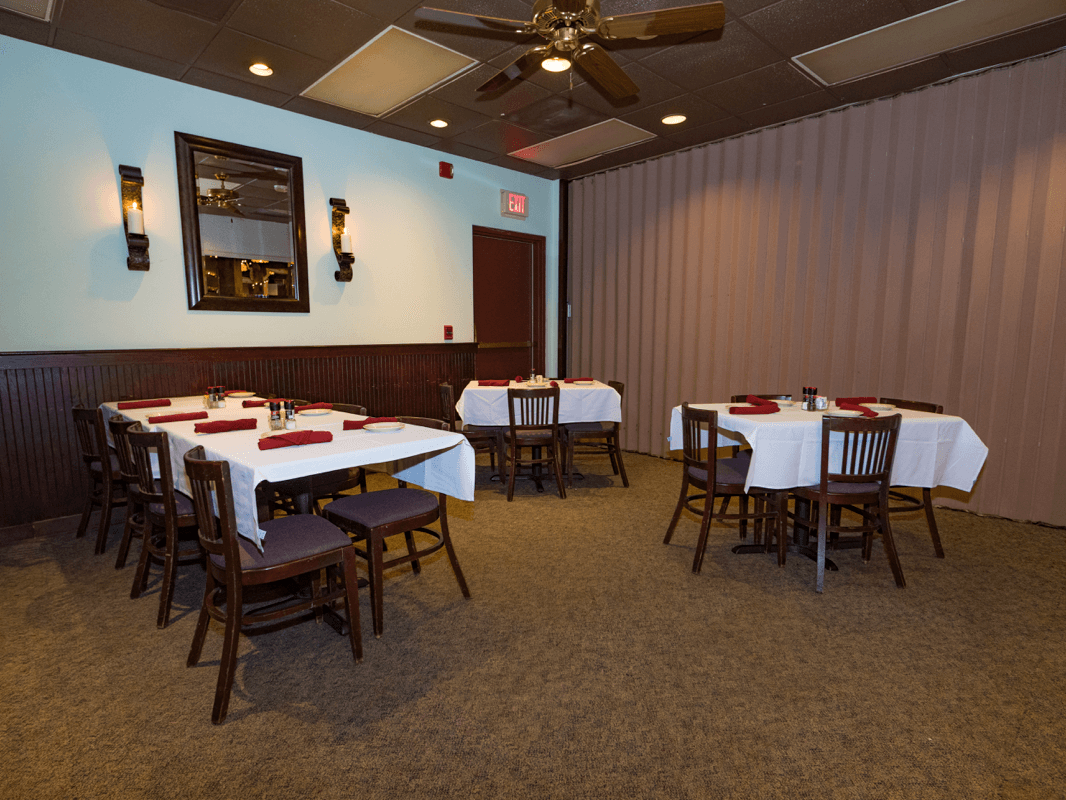 corner of banquet room